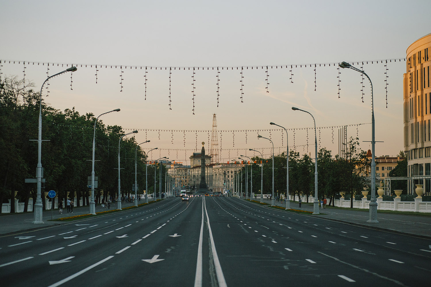 Plošča Peramohi (Victory Square), my favorite neighborhood in Minsk, the capital of Belarus.